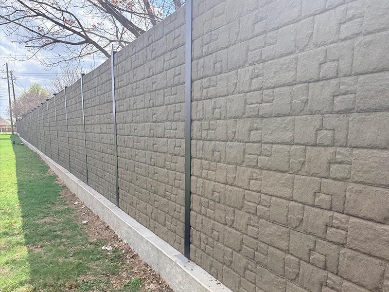 ECO-Strong recycled rubber perimeter fencing subdivision Texas ECO-Strong recycled rubber perimeter fencing subdivision Central Texas