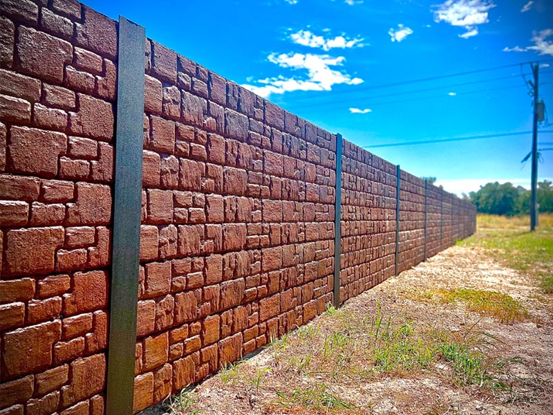 ECO-Strong recycled rubber perimeter fencing subdivision Texas ECO-Strong recycled rubber perimeter fencing subdivision Texas