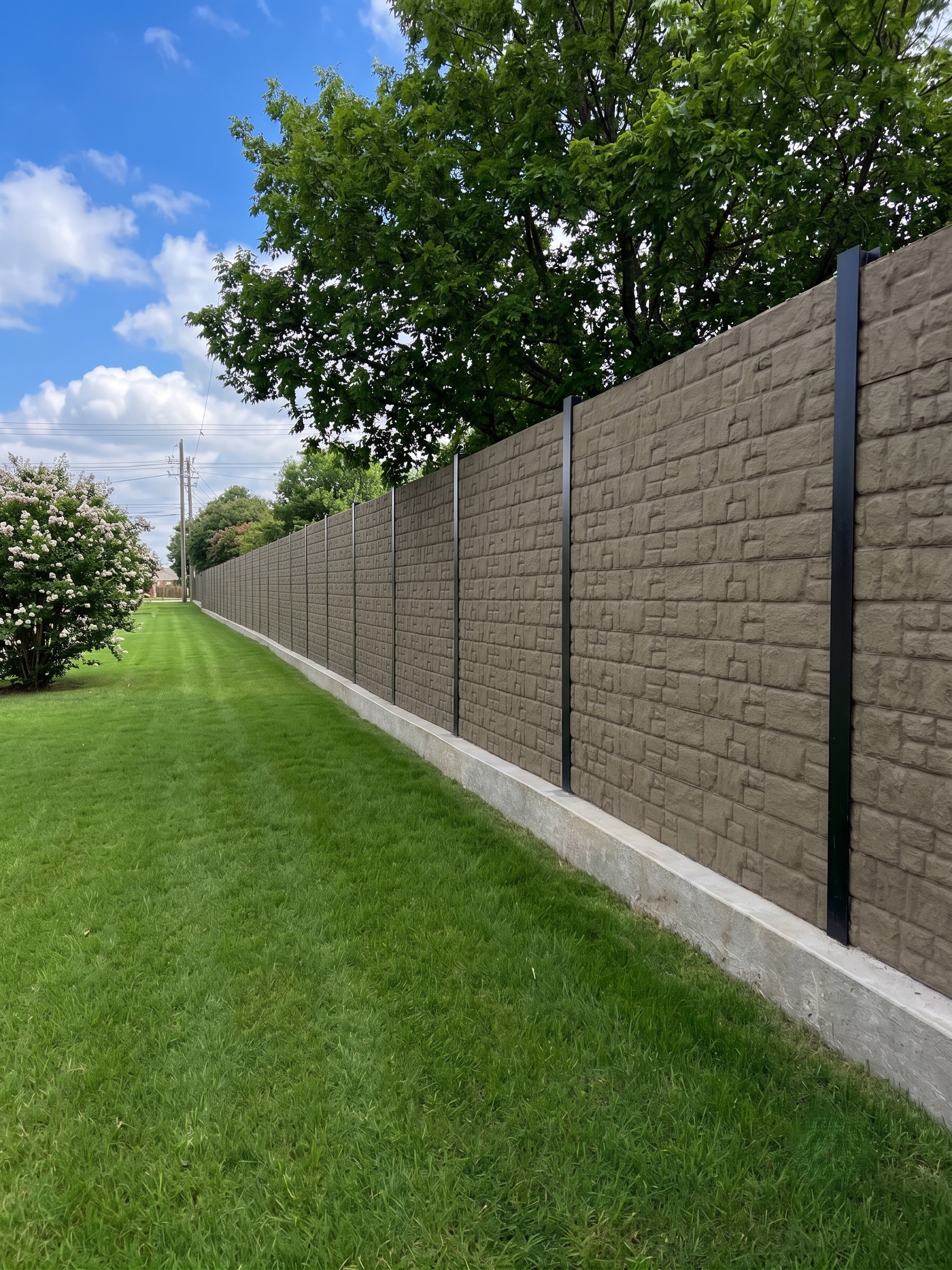 Eco-Flex Wall_Image-RR_Firestation eco-flex products for highway barrier and sound control